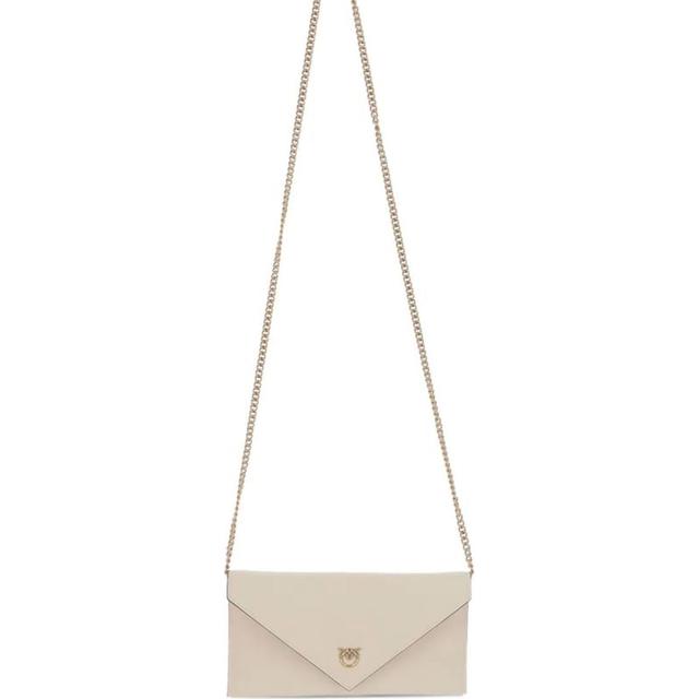 Delninukė moterims, Balta, Flat purse mini vitello seta