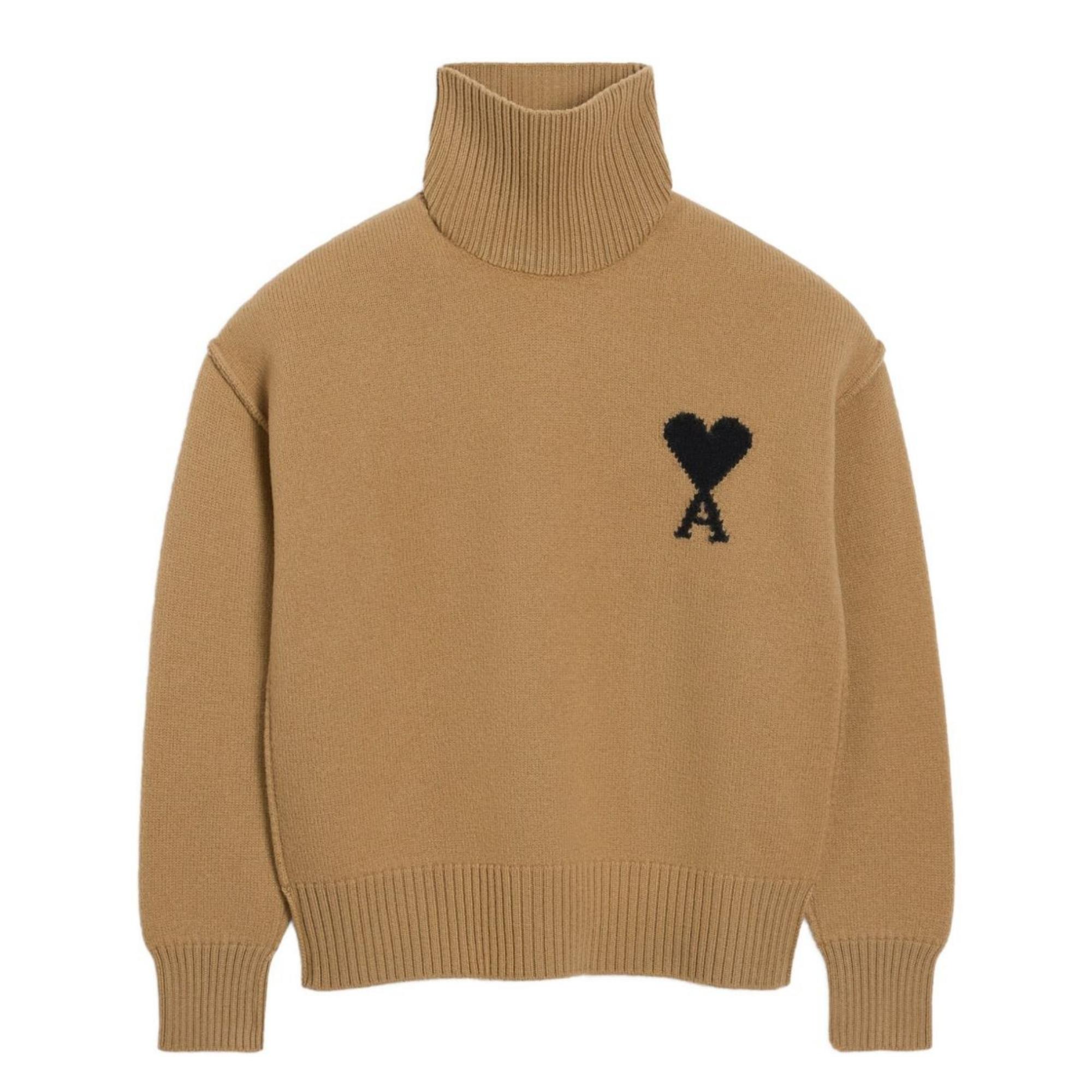 Megztinis, Ruda, Funnel neck sweater