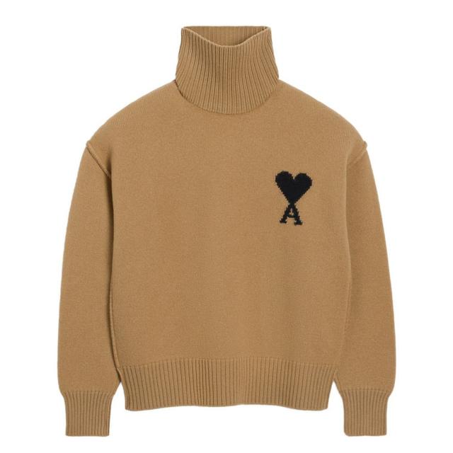 Megztinis, Ruda, Funnel neck sweater