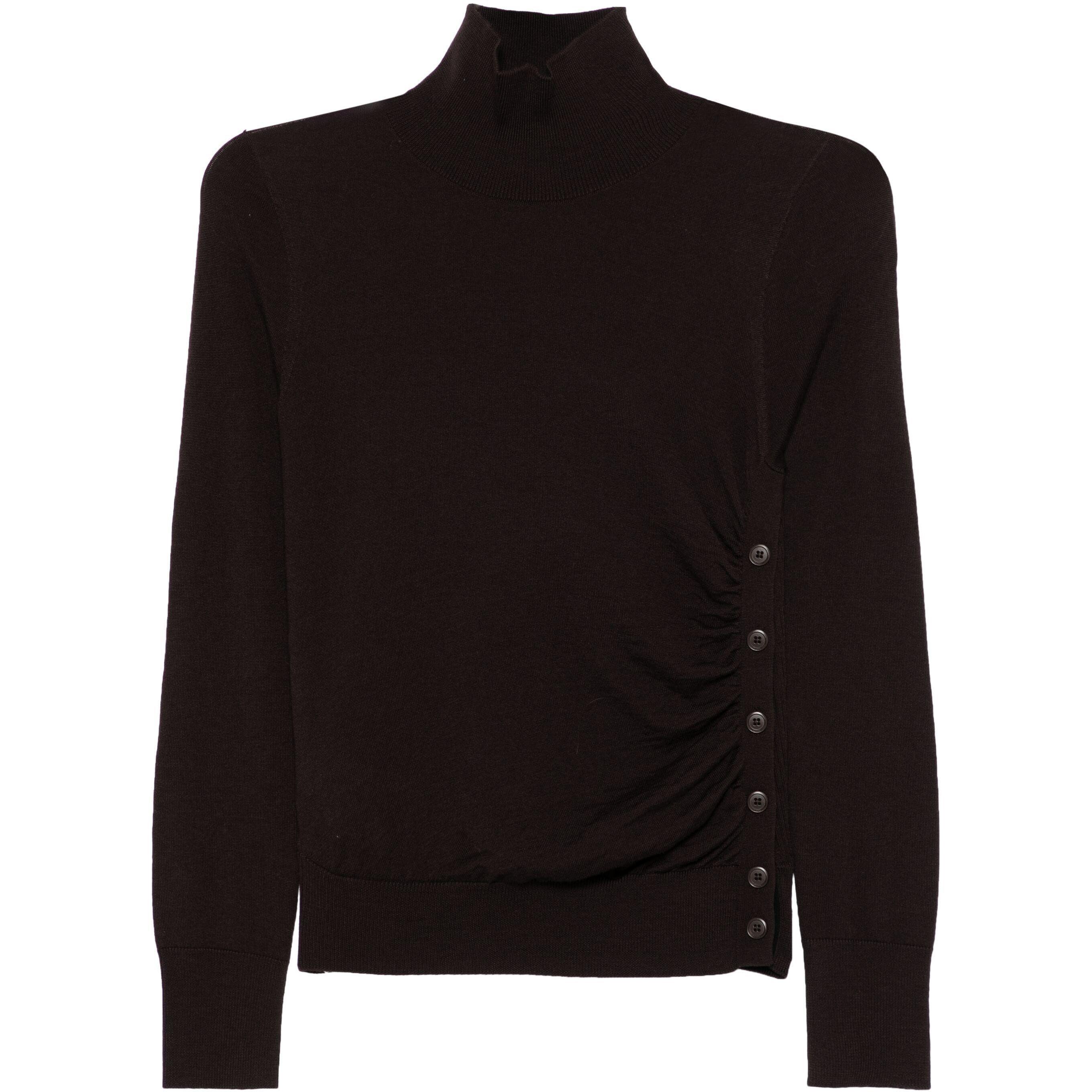 Megztinis su kaklu moterims, Ruda, Turtleneck