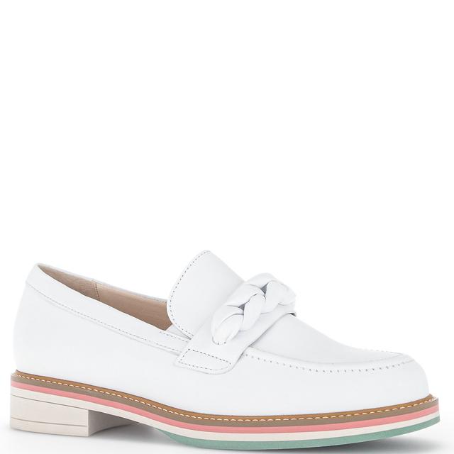 Loaferiai moterims, Balta, Loafers