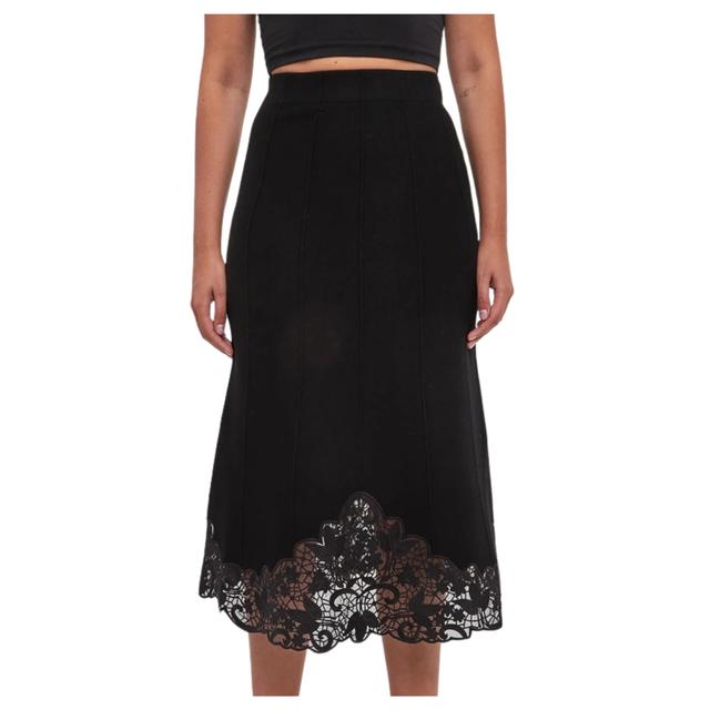Midi sijonas moterims, Juoda, Midi skirt