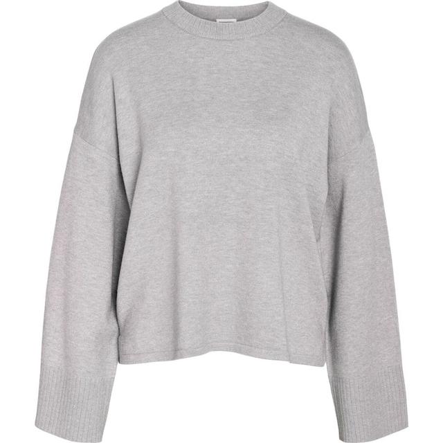 Megztinis moterims, Pilka, Costa o-neck knit