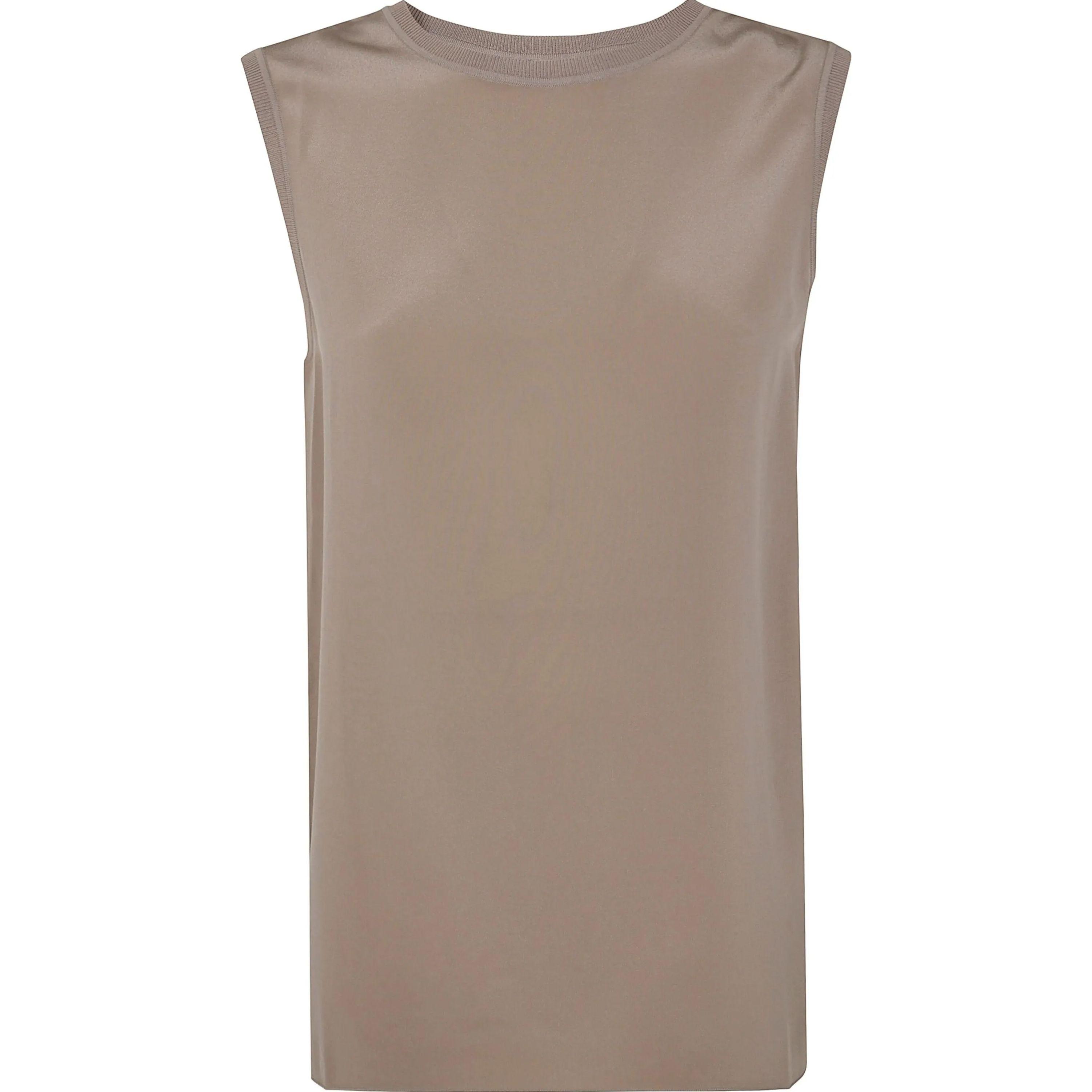 JOSEPH 6 Marškiniai be rankovių moterims, Žalia, Silk tank top