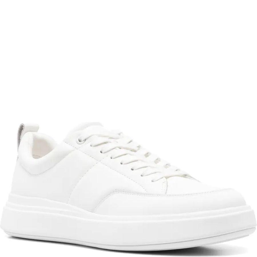Laisvalaikio bateliai vyrams, Balta, Low top lace up knit sneaker