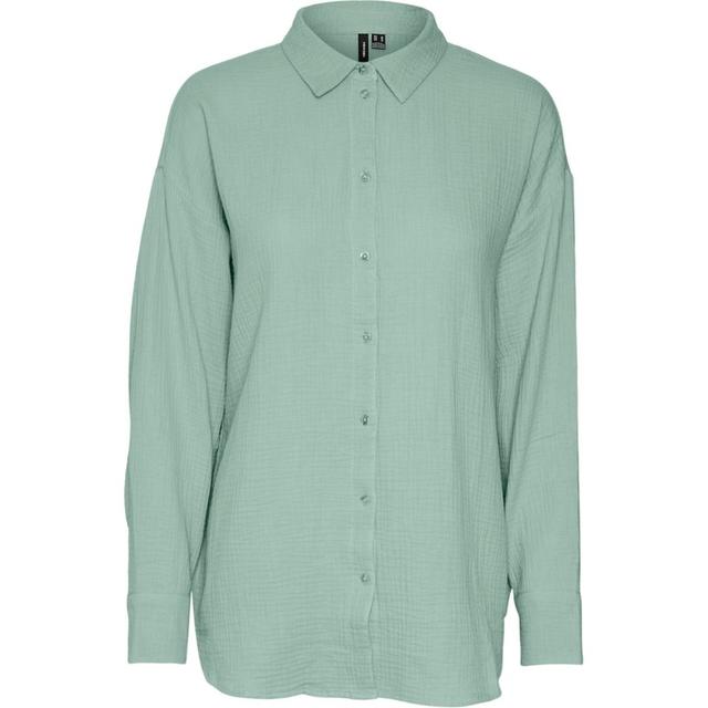 Marškiniai ilgomis rankovėmis moterims, Žalia, Natali loose shirt