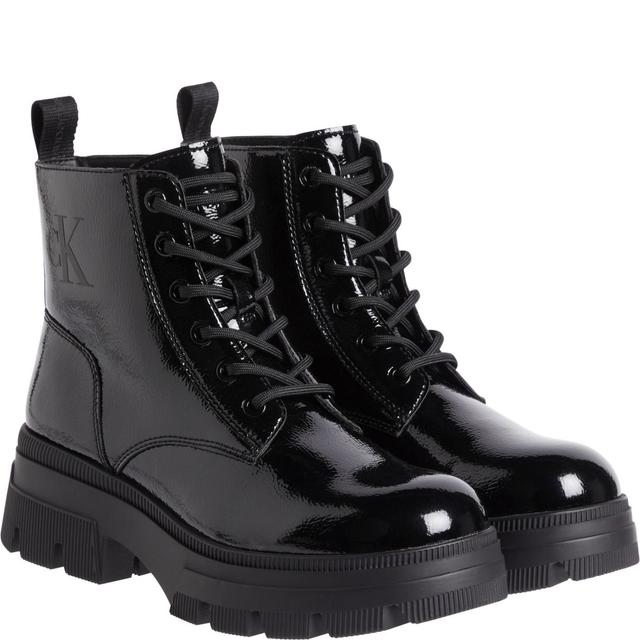 Aulinukai moterims, Juoda, Chunky combat laceup boot