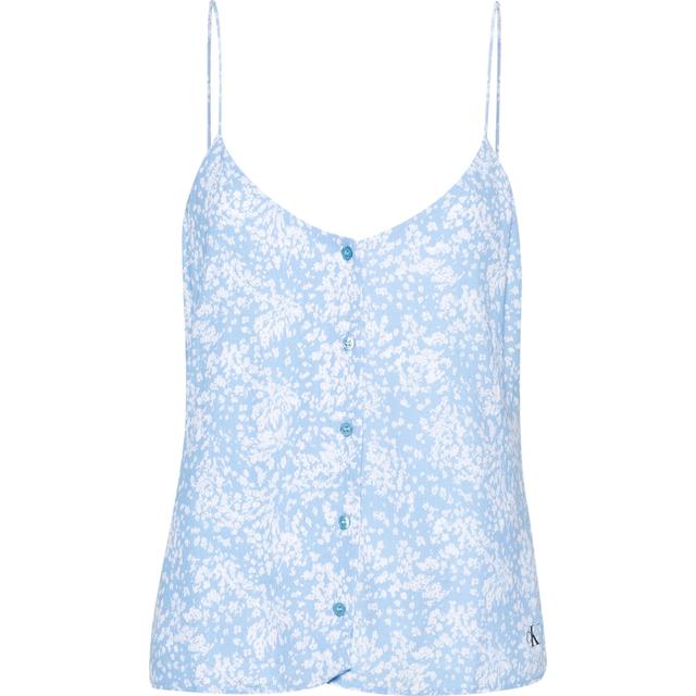 Marškiniai be rankovių moterims, Mėlyna, L/s blouse