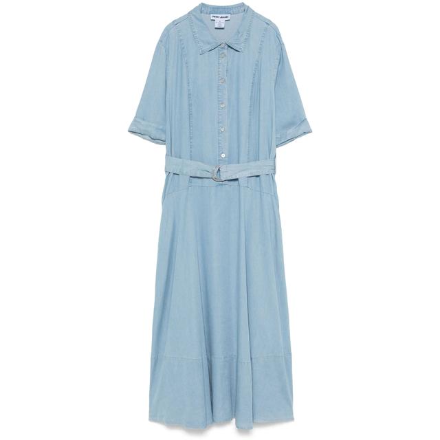 Mini suknelė moterims, Mėlyna, Dropped waist button