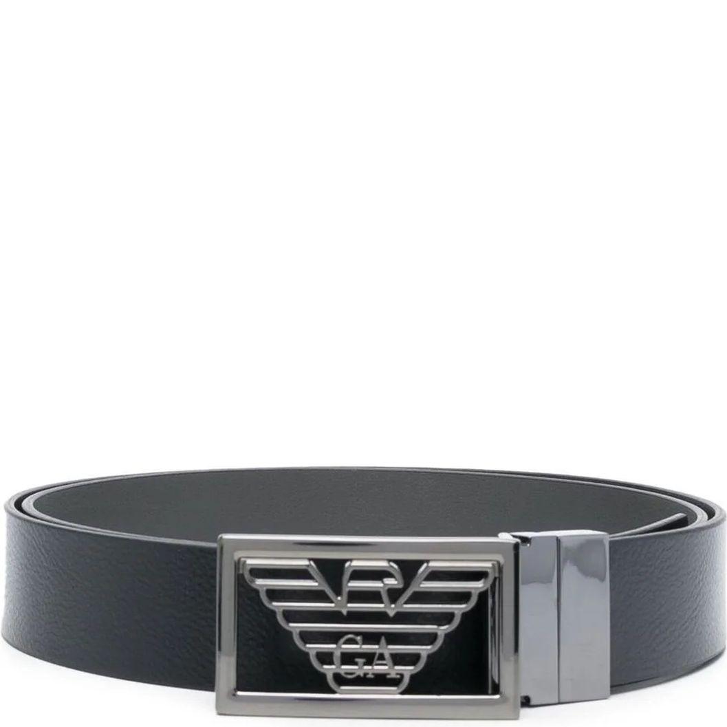 Diržas vyrams, Juoda, Plate belt