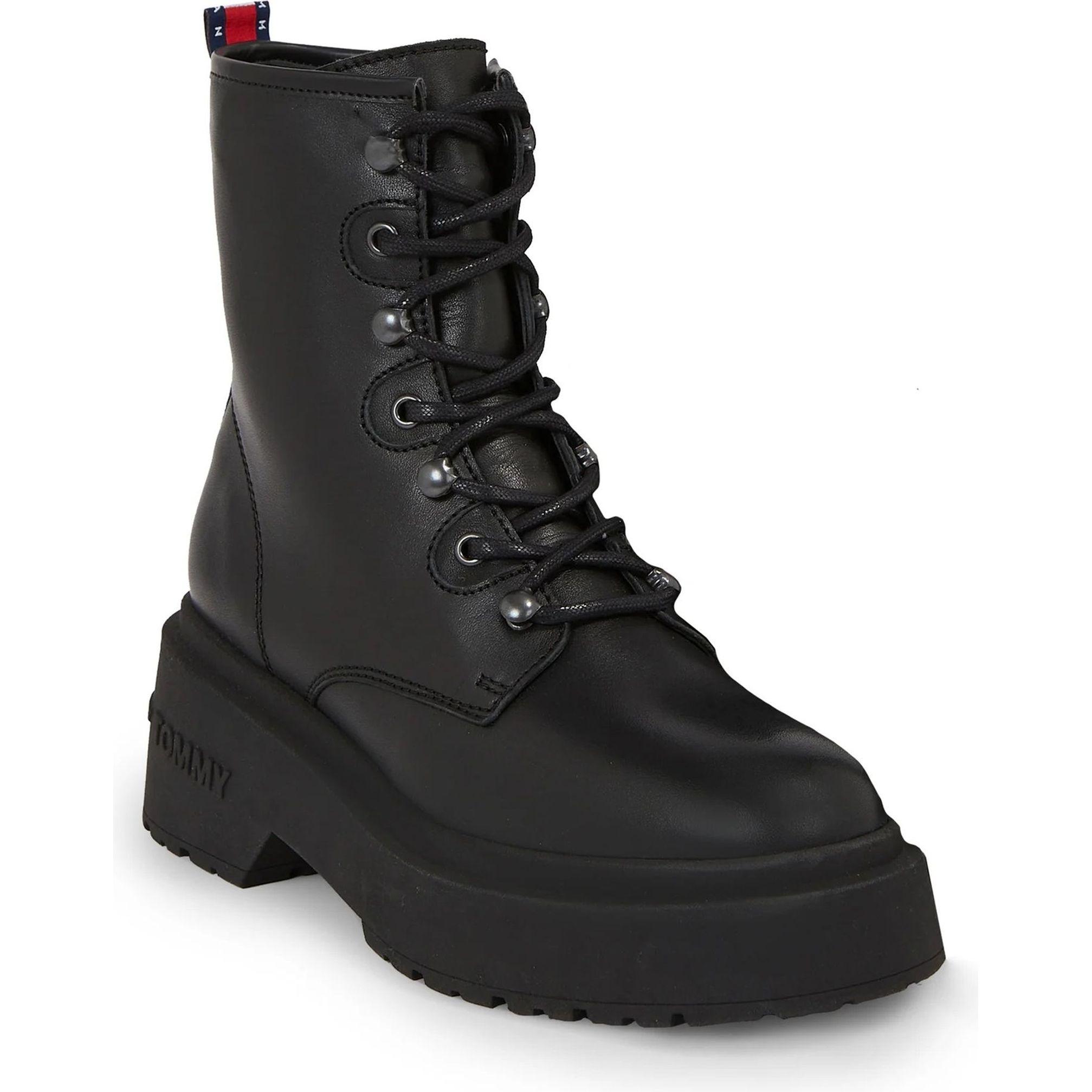 Aulinukai moterims, Juoda, Lace up boot chunky