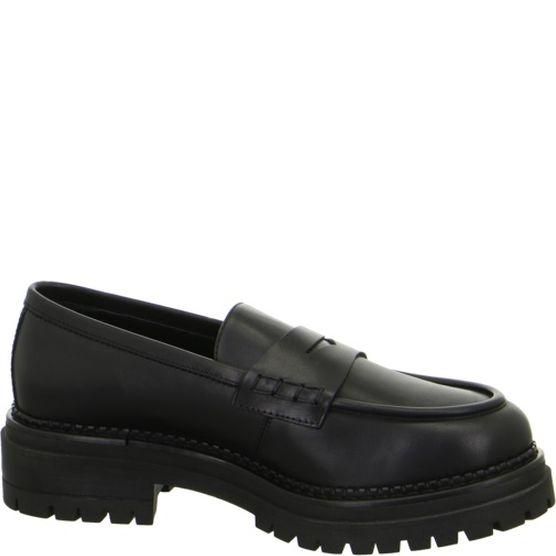 Loaferiai moterims, Juoda, Guanto loafers