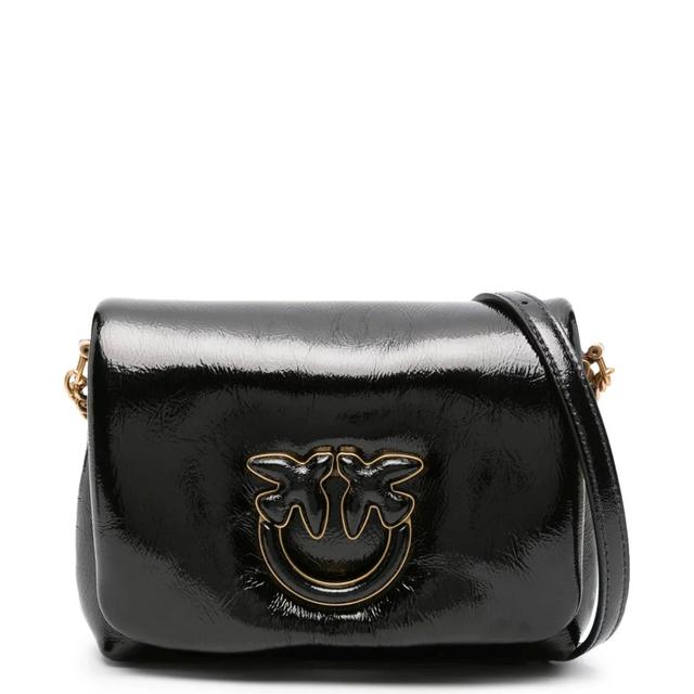 Rankinė per petį moterims, Juoda, Baby click puff cross body bag