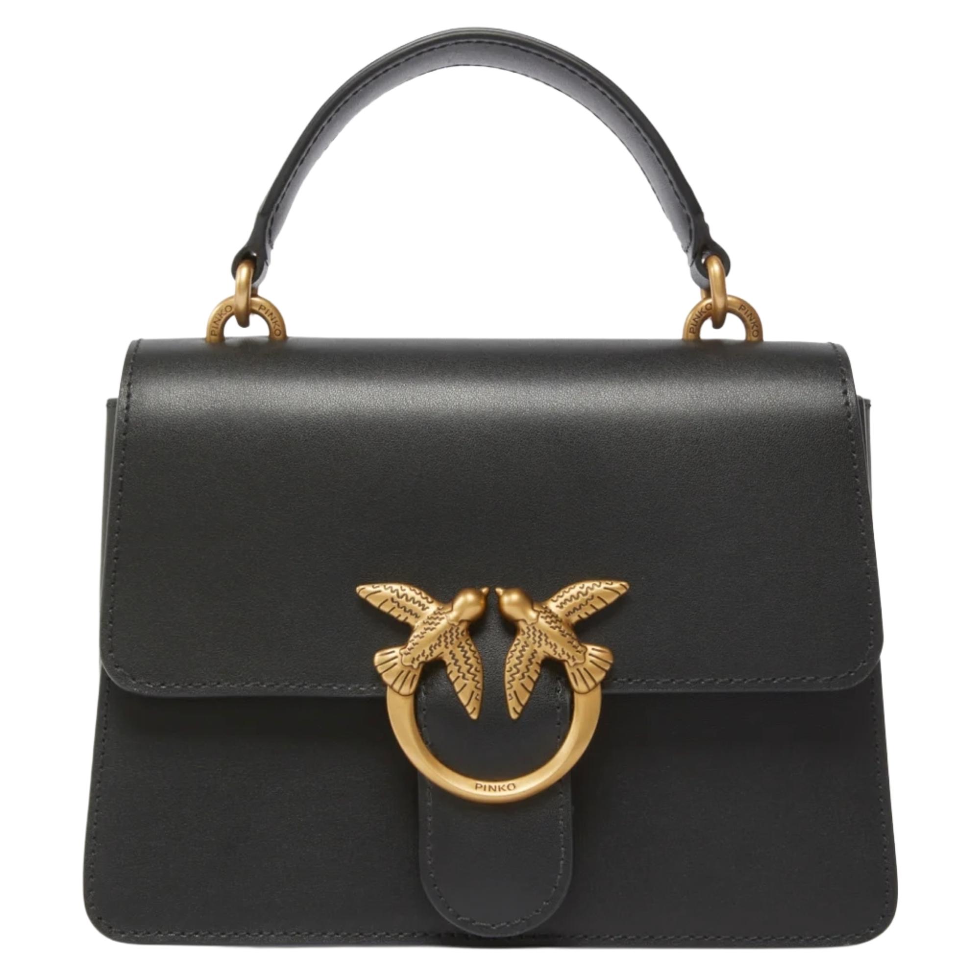 Rankinė per petį moterims, Juoda, Love one mini crossbody bag