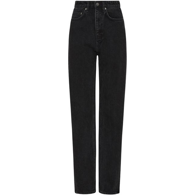 Tiesūs džinsai -moterims, Juoda, Playback noir straight jeans