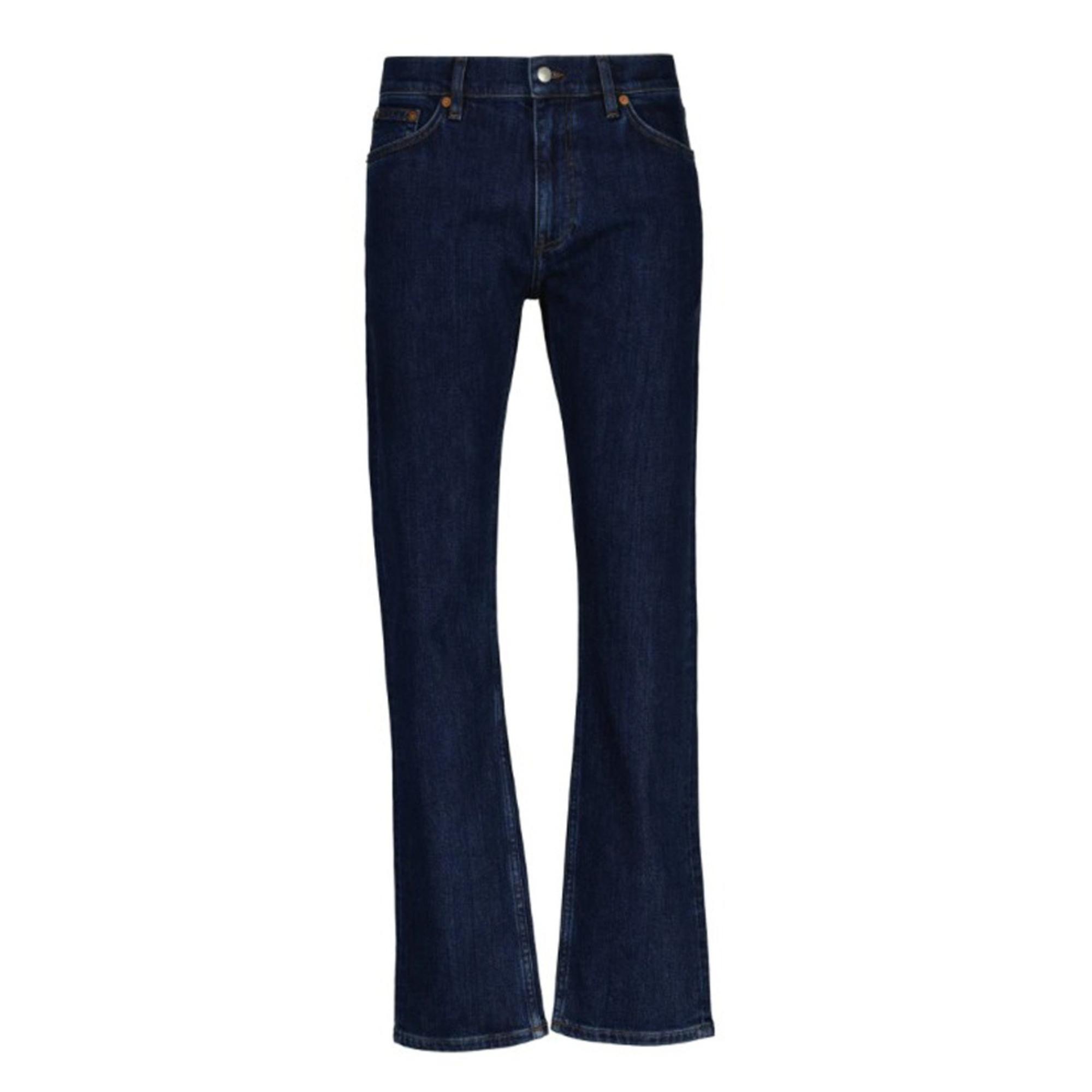 Regular džinsai vyrams, Mėlyna, reg clean wash gant jeans