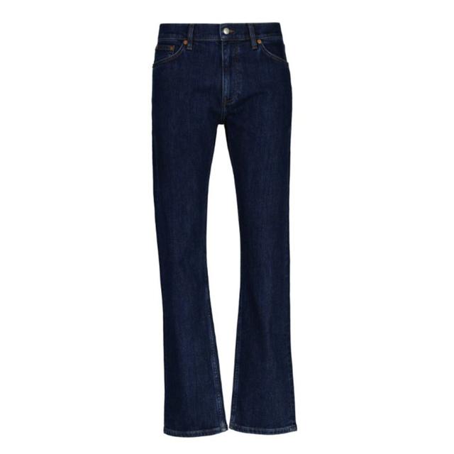 Regular džinsai vyrams, Mėlyna, reg clean wash gant jeans