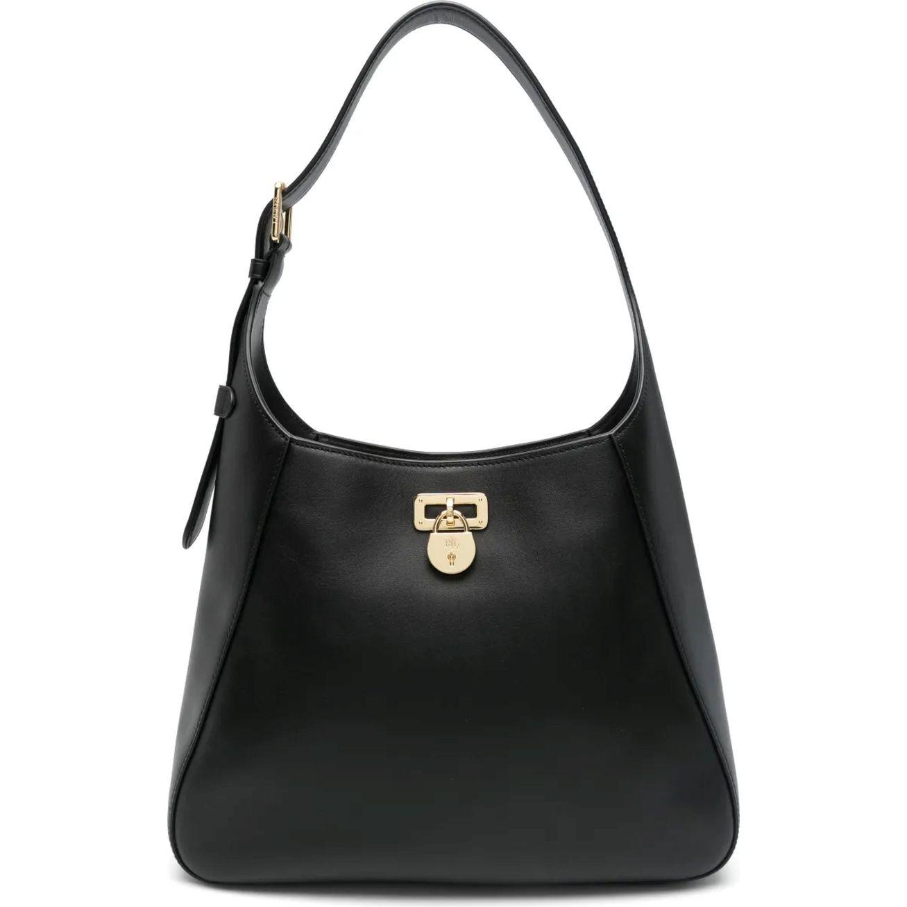 Rankinė per petį moterims, Juoda, Shoulder bag large