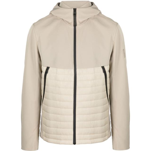 Lengva striukė vyrams, Pilka, Quilted mix media jacket hood