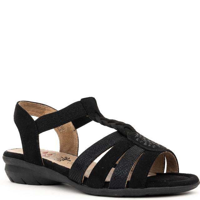 Basutės moterims, Juoda, Sandals