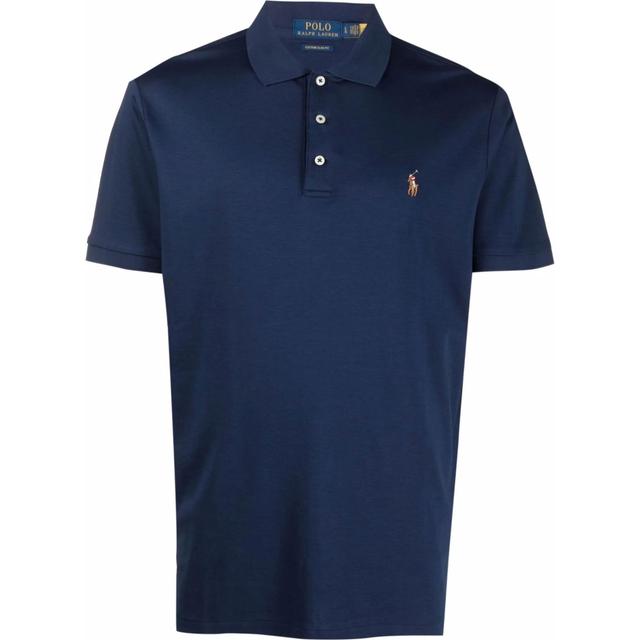 Polo marškiniai trumpos rank. vyrams, Mėlyna, Short sleeve knit