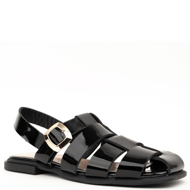 Basutės moterims, Juoda, Sandals