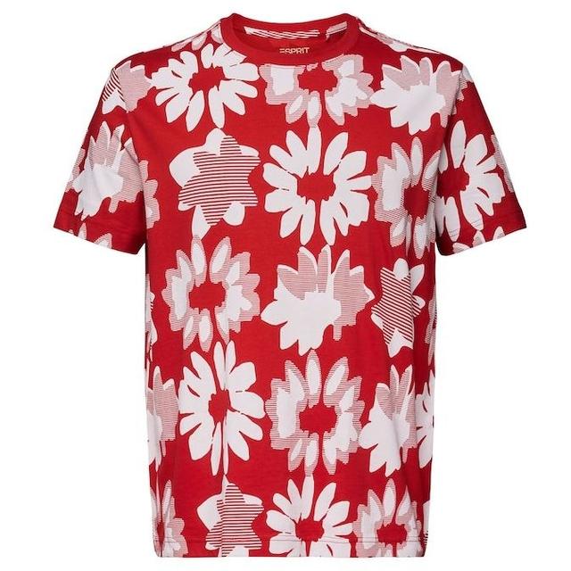 Marškinėliai vyrams, Raudona, Print Cotton T-Shirt