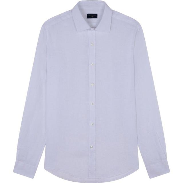 Marškiniai ilgomis rankovėmis vyrams, Balta, linen shirt