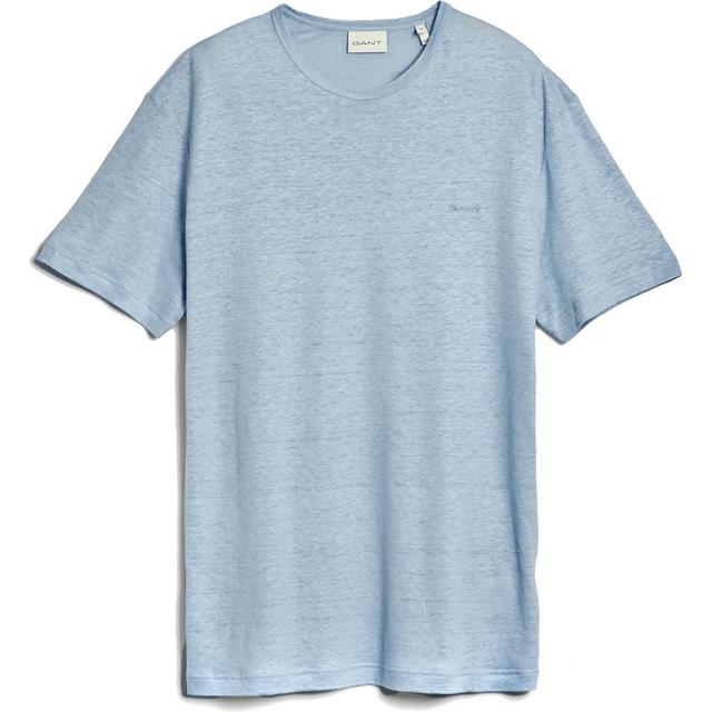 Marškinėliai vyrams, Mėlyna, LINEN SS T-SHIRT