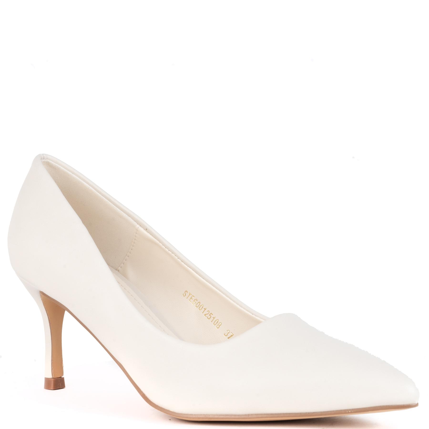 Aukštakulniai moterims, Balta, Formal pumps