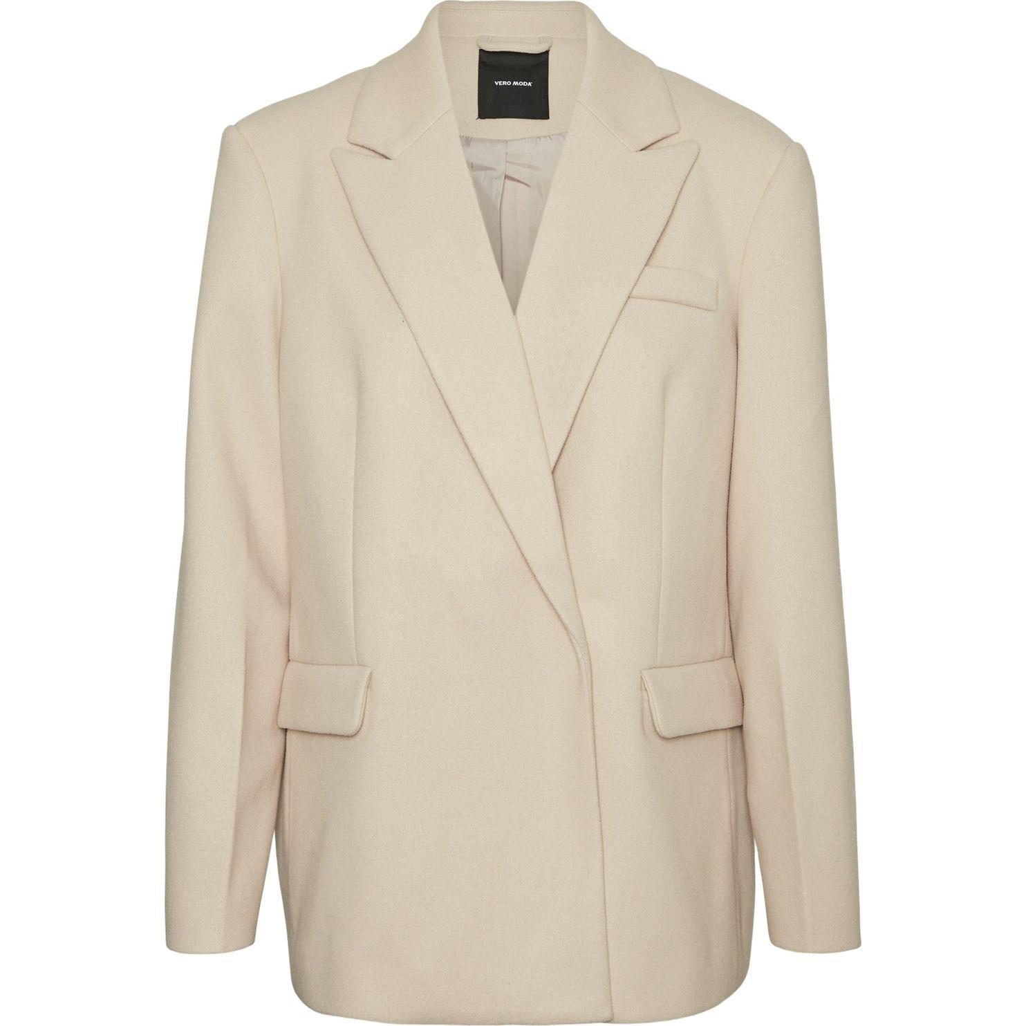 Bleiserid moterims, Beež, VMHAYLEE LS BRUSHED OVERSIZE