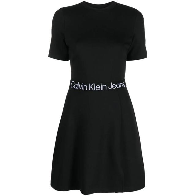 Midi suknelė moterims, Juoda, Tape milano short sleeve dress