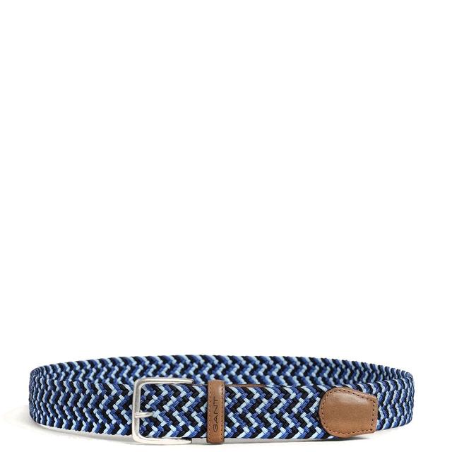 Diržas vyrams, Mėlyna, D1PATTERNED ELASTIC BRAID BELT