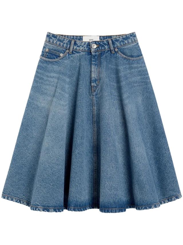 Mini sijonas moterims, Mėlyna, Denim skirt