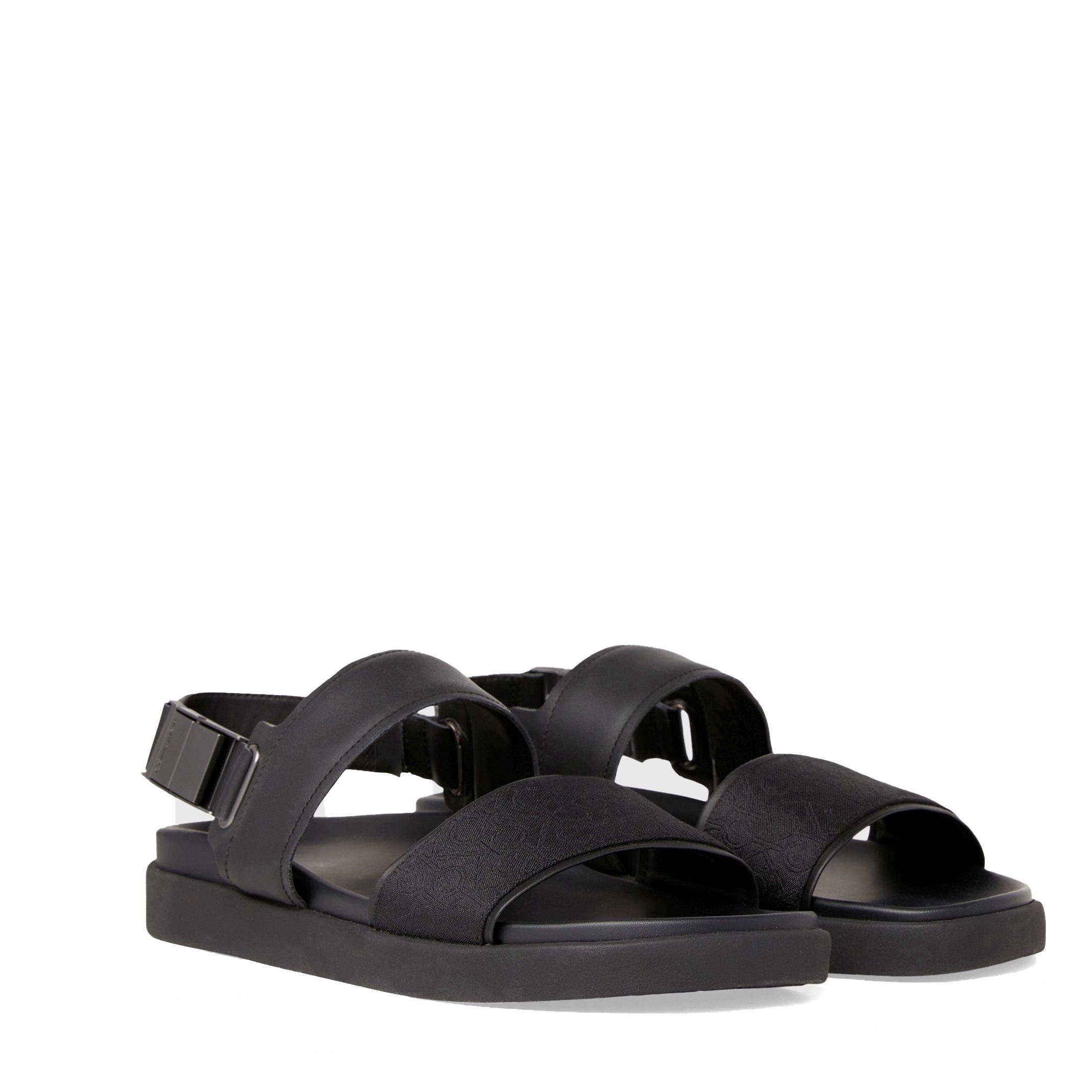 Basutės vyrams, Juoda, Back strap sandal