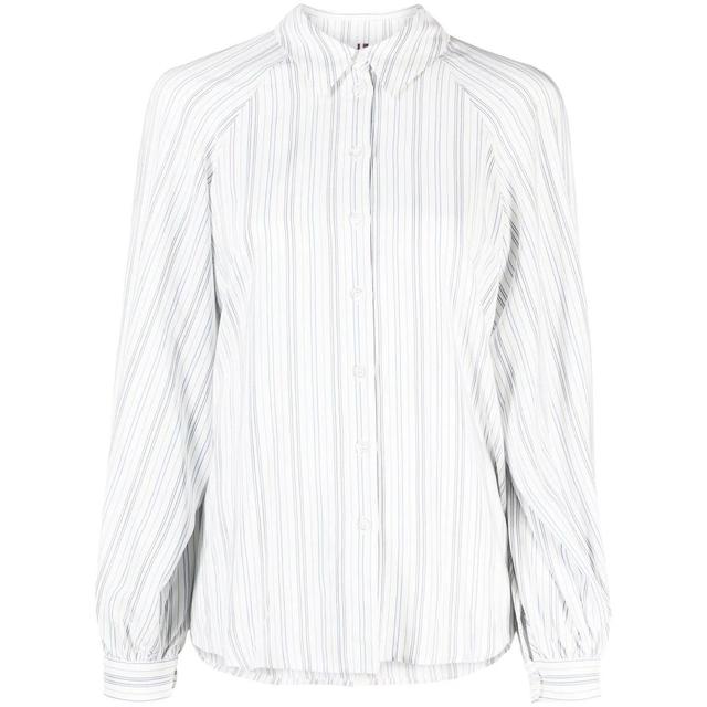 Marškiniai ilgomis rankovėmis moterims, Marga, Viscose stripe raglan shirt