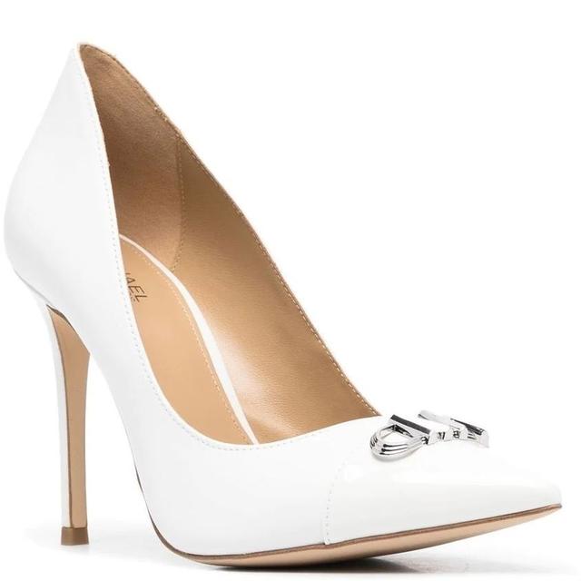 Aukštakulniai moterims, Balta, Parker leather pump 