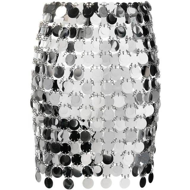 Mini sijonas moterims, Sidabrinė, Mini skirt