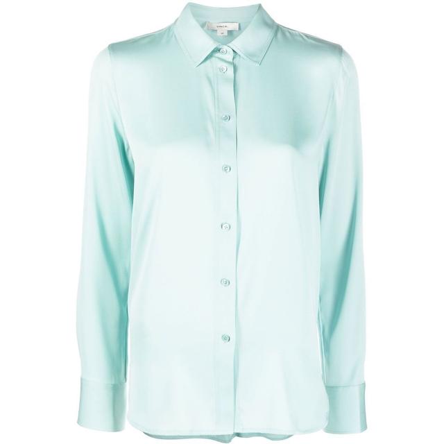 Marškiniai ilgomis rankovėmis vyrams, Mėlyna, Slim fitted blouse