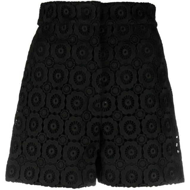 Šortai moterims, Juoda, High waist shorts