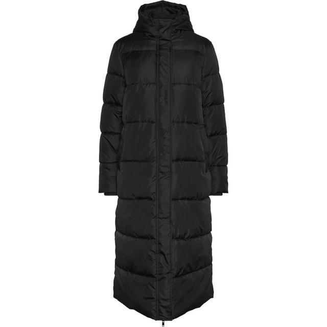 Pūkinis paltas moterims, Juoda, Maddie long puffer jacket