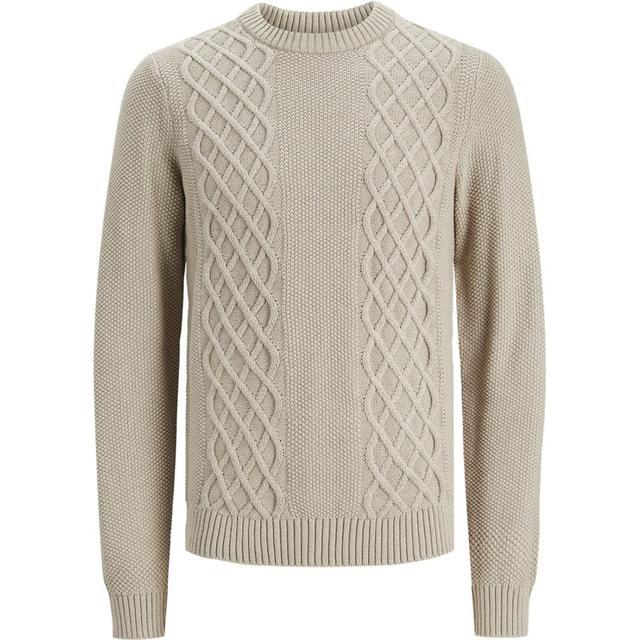 Megztinis vyrams, Smėlio, JPRBLAPARLEY KNIT CREW