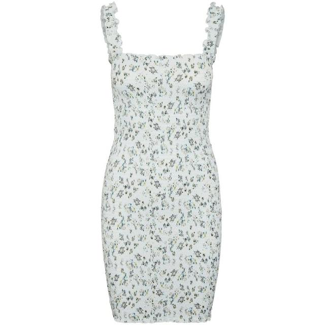 Mini suknelė moterims, Mėlyna, NMLEA SMOCK STRAP SHO