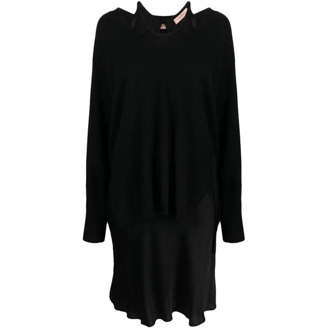 Midi suknelė moterims, Juoda, Midi dress