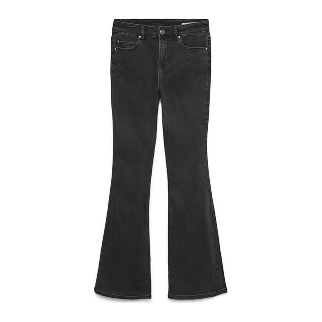 Platėjantys džinsai moterims, Juoda, Flash flared jeans