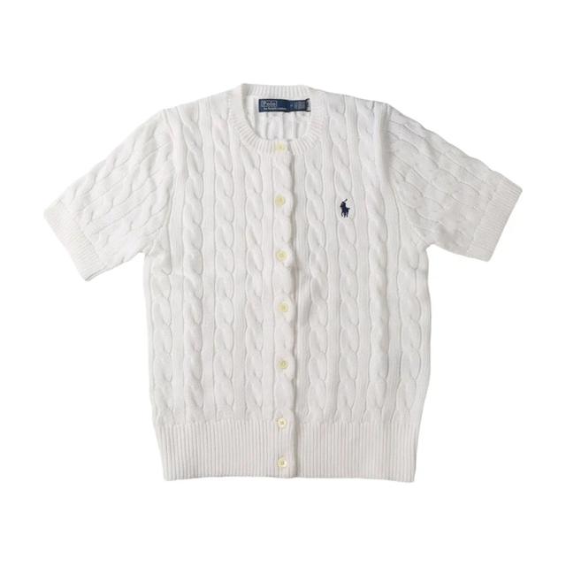 Kardiganas moterims, Balta, Sweater-cardigan