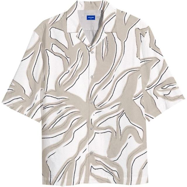 Marškiniai trump. rankovėmis vyrams, Balta, Luke gallery resort shirt