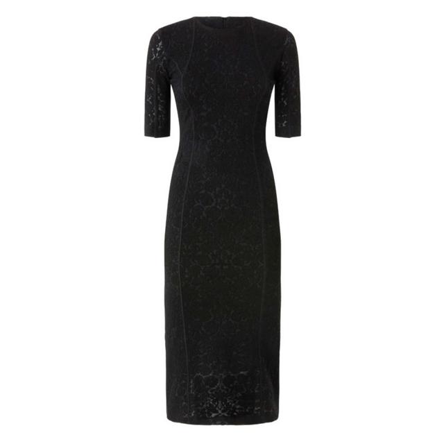 Midi suknelė moterims, Juoda, Arame dress