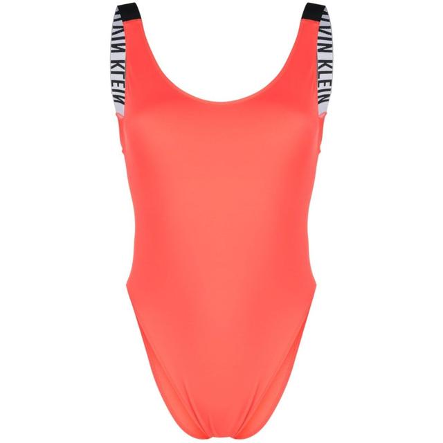 Maudymosi kostiumėlis moterims, Oranžinė, Scoop Back