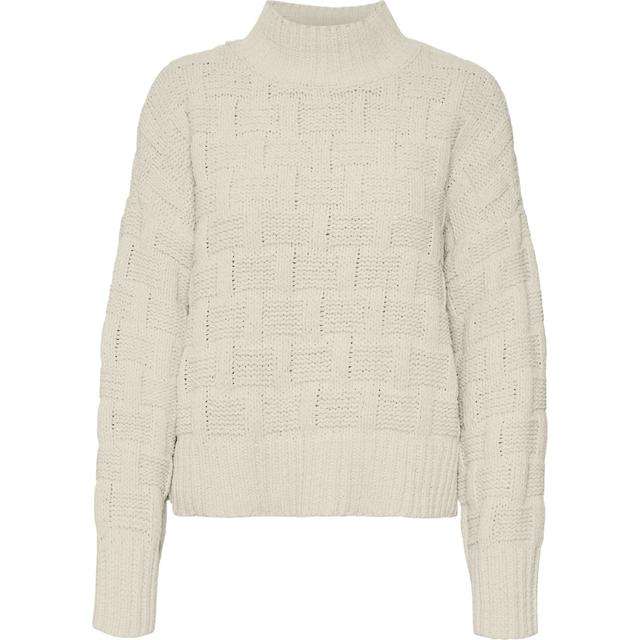 Megztinis su kaklu moterims, Smėlio, Isa highneck pullover boo